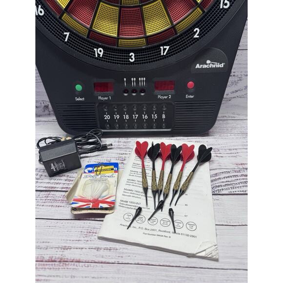 Vintage Arachnid Model 1850-EMD Electronic Dart Game 301 501 Cricket Ace HiScore - Picture 4 of 7